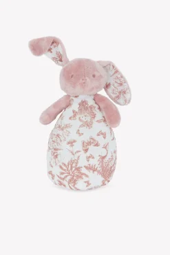 Augustin le Lapin veilleuse musicale Imprimé Toile de Jouy rose