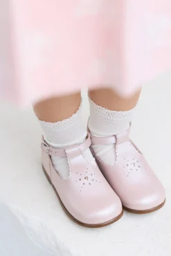 Babies Rose pâle ajourés