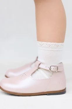 Babies Rose pâle ajourés