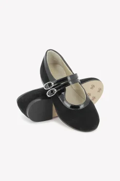 Ballerines Noir double bride