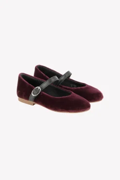 Ballerines Aubergine velours