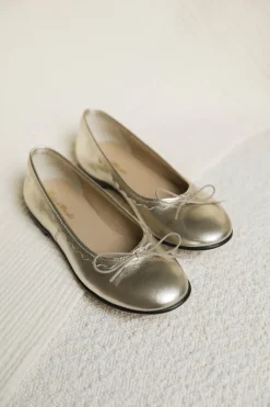 Ballerines Cuir doré