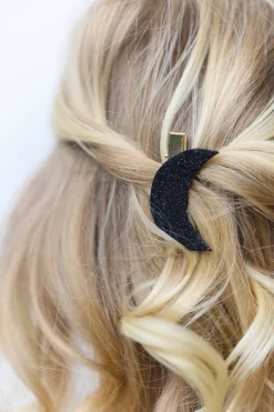 Barrette Noir paillettes