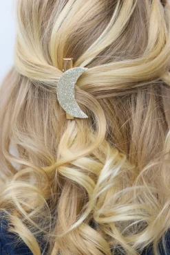 Barrette Or paillettes