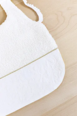 Bavoir Délicatesse T2 nacre