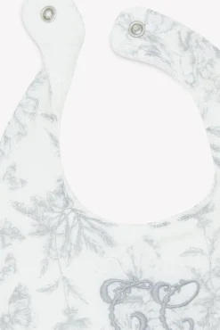 Bavoir Imprimé inspiration toile de jouy gris T1