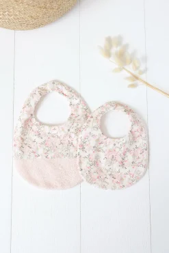 Bavoir Imprimé fleuri jardin hivernal T1