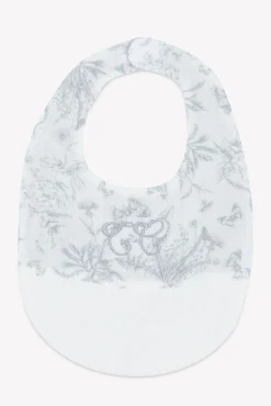 Bavoir Imprimé inspiration toile de jouy gris T2