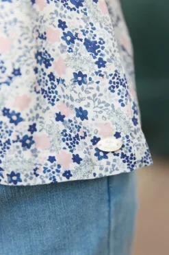 Blouse Bleuet à petites fleurs