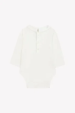 Body Bleu glacier broderie snow