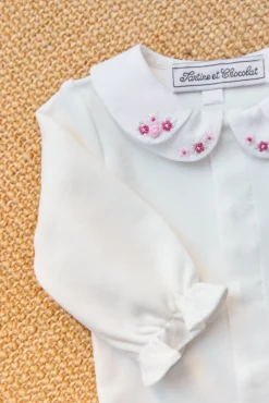 Body Ecru double col pétale