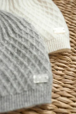 Bonnet Ecru 100% cachemire