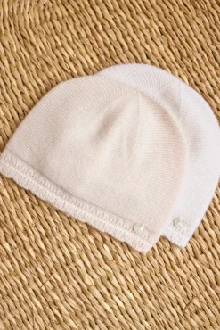 Bonnet Rose pâle en laine