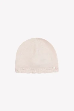 Bonnet Rose pâle en laine