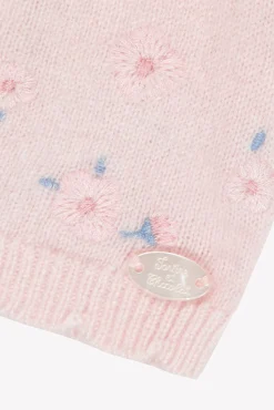 Bonnet Rose pâle fleurs