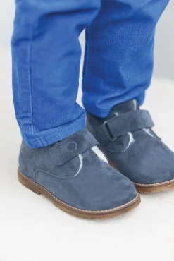 Bottes Bleu grisé nubuck
