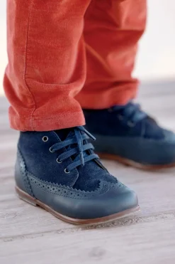 Bottines Cuir marine