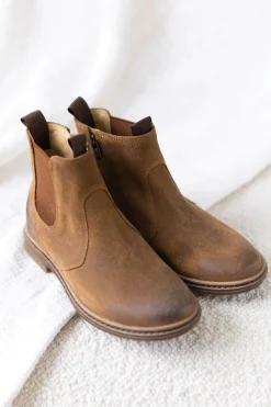 Bottines Camel nubuck