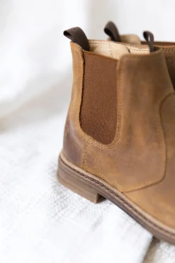 Bottines Camel nubuck