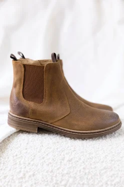 Bottines Camel nubuck
