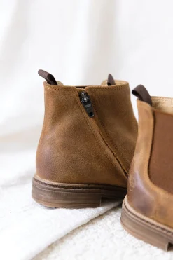 Bottines Camel nubuck