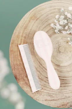 Brosse & Peigne Garda rose pâle Made In France