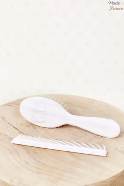 Brosse & Peigne Garda rose pâle Made In France