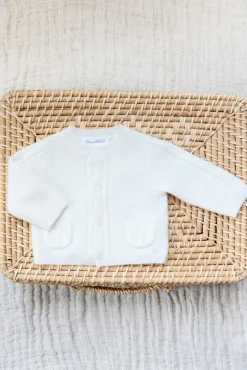 Cardigan Ecru avec poches