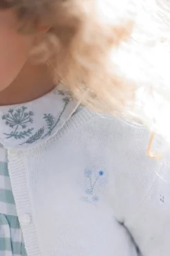 Cardigan Emeraude broderie florale