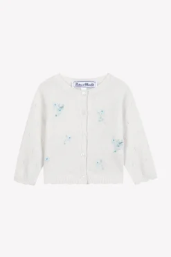 Cardigan Emeraude broderie florale
