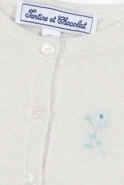Cardigan Emeraude broderie florale