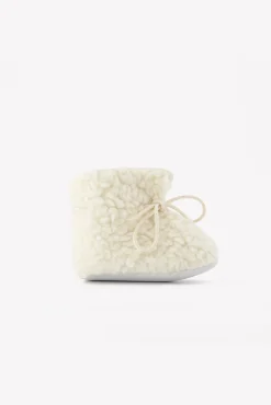 Chaussons Ecru imitation fourrure