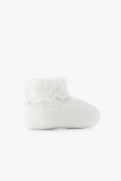 Chaussons Ecru volants