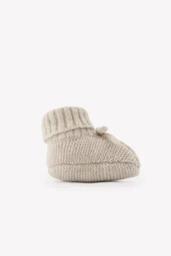 Chaussons Moka chiné nœud