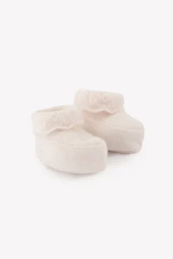 Chaussons Rose pâle volants