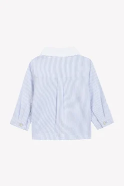 Chemise Bleu ciel monogramme TC