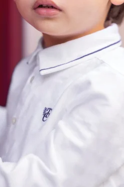 Chemise Blanche monogramme TC