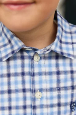 Chemise Marine à carreaux