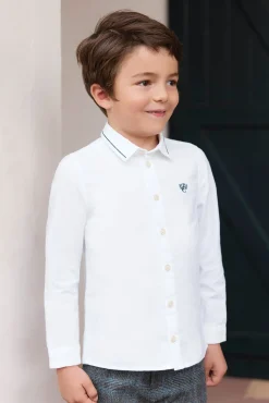 Chemise Blanc avec boutons apparents