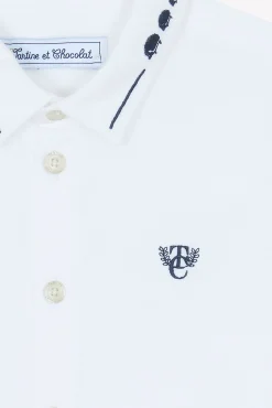 Chemise Blanc avec boutons apparents