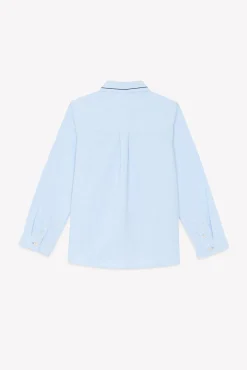 Chemise Bleu ciel avec boutons apparents