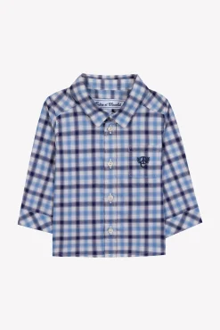 Chemise Marine à carreaux