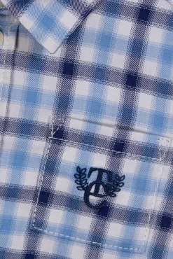 Chemise Marine à carreaux