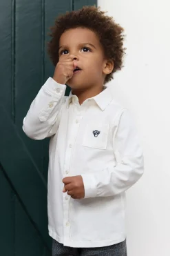 Chemise Ecru monogramme TC