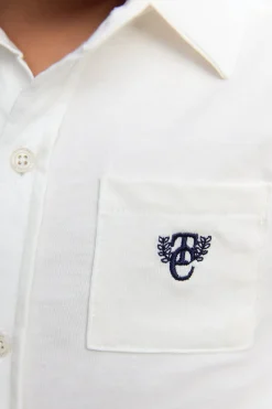 Chemise Ecru monogramme TC