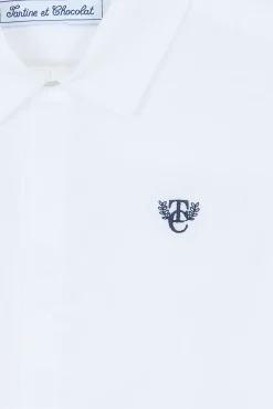 Chemise Blanche monogramme TC