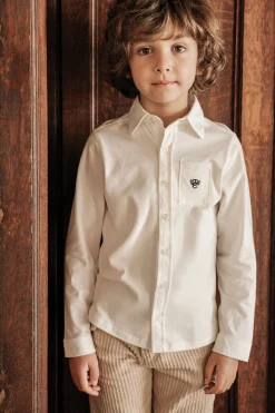 Chemise Ecru monogramme TC