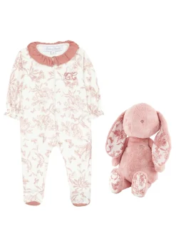 Coffret Imprimé inspiration Toile de jouy rose