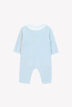 Combinaison longue Bleu céleste velours