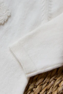 Combinaison longue Ecru broderie mouton